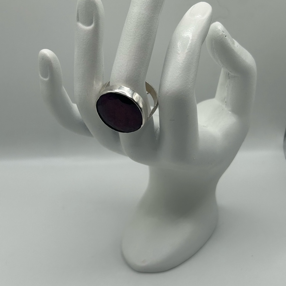 Silver Ruby Ring - image 6